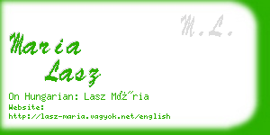 maria lasz business card